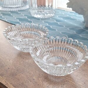 Mikasa Clear Crystal Candle Holders